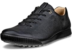 ECCO Mens 2026 Golf Street Retro Hybrid Waterproof Spikeless Golf Shoes