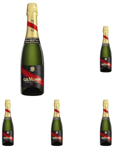 Champagne G.H. MUMM Cordon Rouge Brut - 12%, 37,5 cl (Lot de 5)