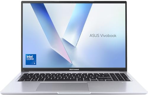 ASUS Vivobook 16 X1605VA Laptop | 16.0 WUXGA 16:10 Screen | Intel Core 7-150U | 16GB RAM | 1TB PCIe SSD | Windows 11 | Silver