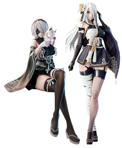 2pcs 2B Anime Figuren A2 Figur Modell Kimonos Mädchen Statue PVC Ornament Sammlerstück Geschenk Heimdekoration Display