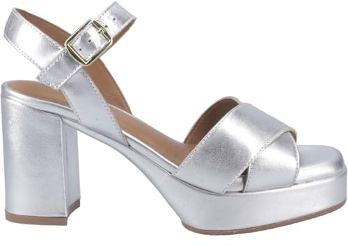 Hush Puppies Ophelia Suede Women's Silver Heels - UK 7