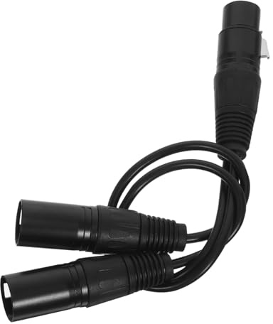TOYZFRIENDY Mic Wire Cable Microphone Xlr Male to Female Cable Mic Splitter Xlr Cord Extra Long Black
