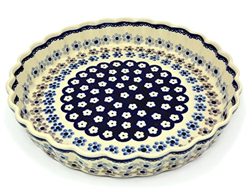 Bunzlauer keramik Tarte- oder Quicheform 26,5 cm (Dekor Leonie)