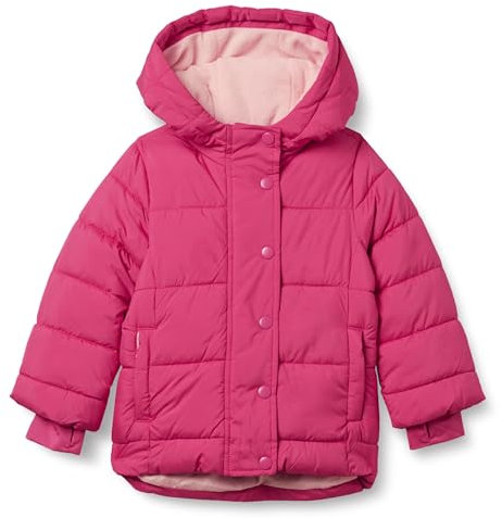 Amazon Essentials Piumino Lungo con Cappuccio, Antiacqua, Grammatura Pesante Bambine e Ragazze, Rosa, 10 Anni