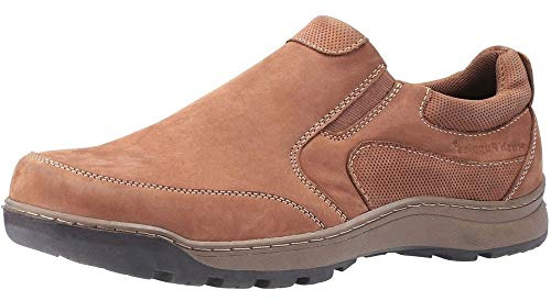Hush Puppies Men's Jasper Moccasins, Tan Nubuck, 12 UK