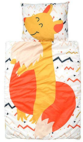 Schlafsack für Kleinkinder Kindergarten Schlafsäcke,3in1 Decke Bettdecke Kopfkissen mit Karikatur Pattern für Kindergarten Zuhause Reise (Gelb Kängurus)