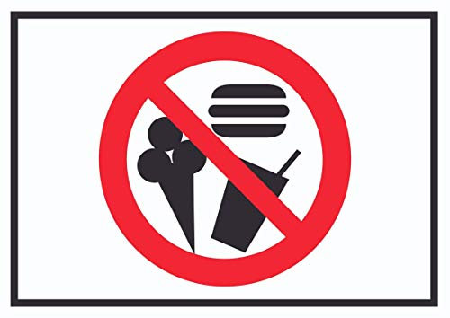 HB-Druck Essen und Trinken verboten Symbol Schild A6 (105x148mm)