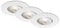 BRILONER Leuchten - LED Einbauleuchten, 3er Set Deckenlampen, LED-Modul schwenkbar, je 4,9 Watt, je 480 Lumen, 3.000 Kelvin, IP23, Weiß, 90x24mm (DxH), 7146-036 [Energieklasse F]