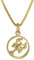 trendor Sternzeichen Krebs 333 Gold + goldplattierte Kinder-Halskette Tierkreiszeichen, liebevoller Halsschmuck für Mädchen und Jungen, Geschenkidee, 75990-07