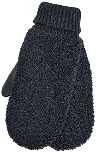 Urban Classics Sherpa Imitation Leather Gloves black S/M