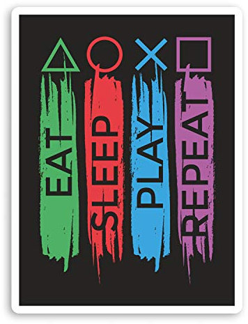 2 x 10cm Gamer Vinyl Stickers - Gaming Teen Son Laptop Sticker #29135