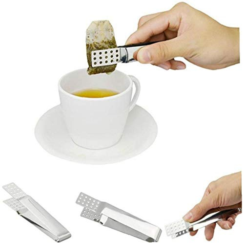 Tepåse-uttryckare, tepåse-tång, rostfritt stål, för kök, bar