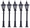 Evemodel 5 STK. Modell Parklaternen LED Leuchte Lampen Modelleinsenbahn Minigarten Dekor (40mm)