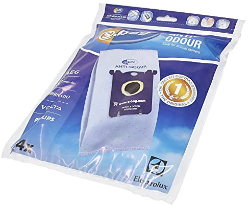 sparefixd S Bag E203B Lot de 4 sacs à poussière anti-odeurs pour aspirateur Electrolux