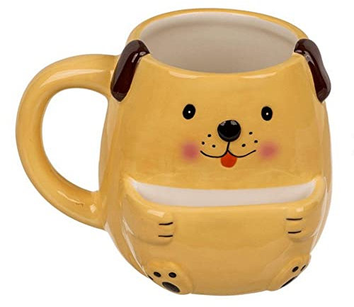 Out of the blue-Hund Kaffeebecher mit Keksfach - Tasse Kaffeetasse