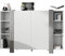 Vladon Highboard Ida V2, Made in Germany, Anrichte mit 12 Fächern, Korpus in Weiß matt, Blenden in Avola-Anthrazit (149 x 101 x 34 cm) | Große Farbauswahl
