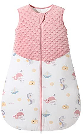 Baby Schlafsack 1.5 Tog Schlafsack 100% Baumwolle Ganzjahres Schlafsack Babyschlafsack Kinder, 1.5 Tog für Jungen und Mädchen 76CM/Baby Höhe 80-90cm