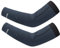 ROCKBROS Manchettes de Bras Thermiques Hiver Manches Ultra Élastique Couvre de Bras Coupe Vent pour Course Cyclisme Basketball Randonné Pêche Basketball Golf Homme Femme Bleu Noir S-M (1 Paire)