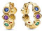 PANDORA Marvel The Avengers Infinity-Steine Ohrringe aus vergoldeter Metalllegierung mit Cubic Zirkonia in der Farbe Gold, Marvel X PANDORA Kollektion, 262567C01