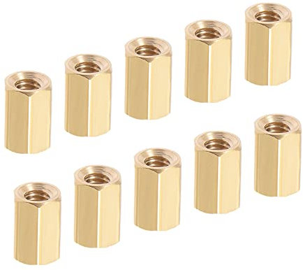 YOKIVE 40Stk M3 Distanzstücke Messing Sechskant PCB Abstandshalter Muttern Halten Höhe Konsistent Perfekt für Hauptplatine Schaltung Brett Elektronik (Gold Ton 8mm)