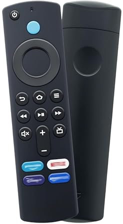 Télécommande de Rechange pour Amazon Fire Stick de 3e génération, télécommande Firestick de Rechange Amazon Fire Stick, télécommande Firestick avec 4 Boutons prédéfinis