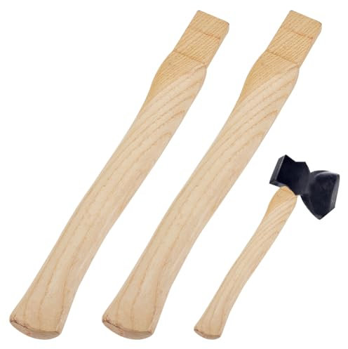 OLYCRAFT Wooden Axe Handle 38x4.5x2.5cm Replacement for Camp Axe and Hatchet - Natural Wood