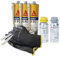 Sikaflex 11 FC schwarz 3x 300ml mit Primer 210, Aktivator 205 und 5x Düsenspitzen - ideal für die Abdichtung von Aluminium und Stahl