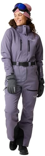 Swedemount Cervinia Combinaison D'Hiver Femme, Imperméable | 8.000 mm colonne d'eau, Coutures entièrement étanchéisées, Coupe-vent, 6 poches, Capuche amovible