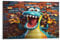 KeAan Cartoon Crocodile Poster, Dekoratives Gemälde, Leinwand, Wandkunst, Wohnzimmer, Poster, Schlafzimmer, Gemälde 12x18inch(30x45cm)