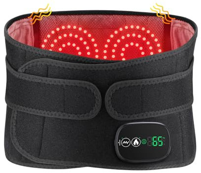 Cordless Electric Heating Pad for Waist, Heated Back Brace for Lower Back, Heated Back Belt for Men Women, Electric Heating Lumbar Support Brace, Birthday Gift for Valentine's Day Easter Christmas