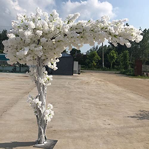 Generic Fiori di ciliegio artificiali bianchi, pianta finta realistica per interni ed esterni, decorazione per hotel, larghezza straordinaria