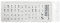 Asukohu Autocollants transparents en 6 couleurs uniquement en langue coréenne - Lettre transparente de couverture de clavier avec accessoires pour ordinateur portable - Autocollants de clavier coréen