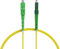 nexinex - 2m Glasfaserkabel LC/APC auf SC/APC Patchkabel | LWL Simplex Singlemode OS2 FTTH Glasfaser Lichtwellenleiter Kabel