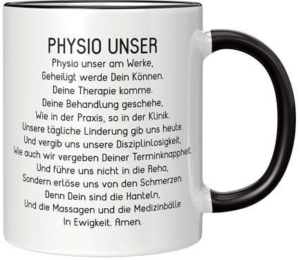 CupHaven® Physiotherapie Tasse Physio Unser Gebet Physiotherapeut Physiotherapeutin Kaffeetasse Kaffeebecher Becher Geschenk Geschenkidee