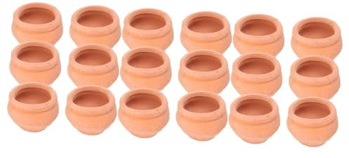 Alipis 18 Pcs Pots De Fleurs Miniatures Vases pour Centres De Table Pots en Argile pour La Cuisson Pots pour Plantes Pot D'Affichage Charnu Mini Pots Petits Pots De Fleurs Jardinière