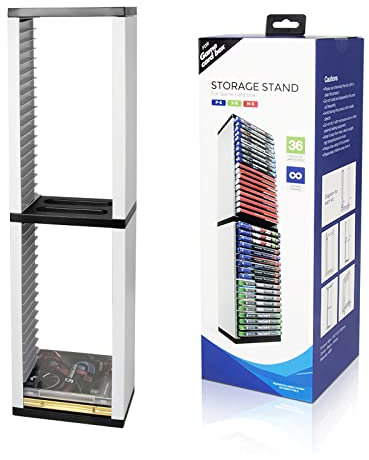 Ruiqas Spiel Disc Halter Video Storage Tower Rack Halten 36pcs Spiel Discs für PS5, Xbox Ones, N-Switch