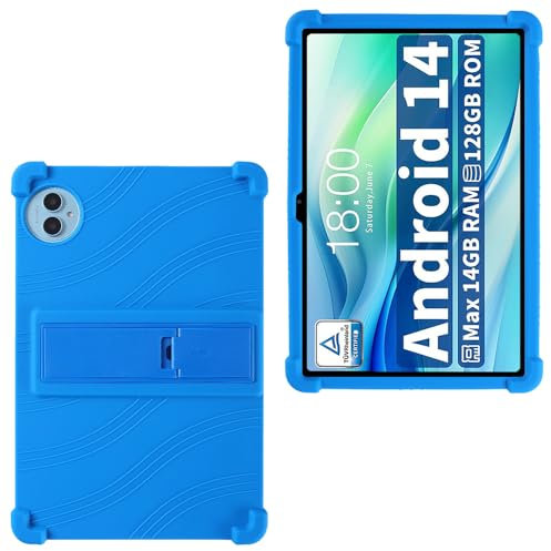 AKNICI Silicona Funda para TECLAST P50 / TECLAST P50S Tablet 11 Pulgadas, Funda Protectora con Función de Soporte para TECLAST P50 / TECLAST P50S Tablet 11 Pulgadas, Azul