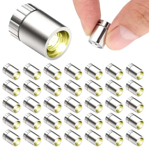 35 Stück Mini Led Licht,Mini Led Lampe,Led Lichter Klein, Kleines Led Licht, Mini-Lichter zum Selbermachen, Wird für dekoratives Kunsthandwerk, Puppenhauszubehör, Vitrinen usw. verwendet.(Warmweiß)