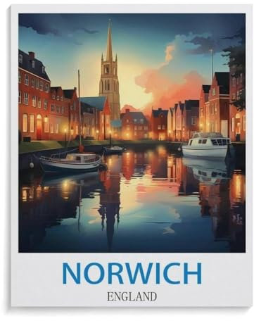 Norwich England Poster,Puzzle 1000 Pieces Wood Puzzle Adult Children'S Educational Toy Family Decompression Game(75x50cm)-A78