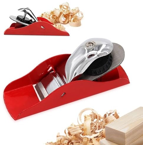 Small Hand Planer,Wood Planer for Doors,Manual Wood Planer,Door Planer,Woodcraft Tool Woodworking Planer,Hand Planers for Wood,Mini Wood Plane,Small Wood Planer Hand Tool Red for Edge Rounding
