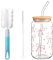 Yoedge Gobelet avec couvercle et paille,Verre à boucle rose, esthétique en forme de canette,Gobelet polyvalent et élégant pour le bubble tea, le café ou les cocktails