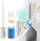 Disposable Toilet Brush,Toilet Brush System Toilet Wand Kit with Replacable Brush Head Disc&Aromatherapy,Scents Wall Toilet Wand Kit with Holder/Storage Caddy for Bathroom Cleaning