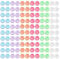 Uhidka 60 Pack Contact Lens Cases Transparent Contact Cases Bulk in 6 Colors for Home and Travel