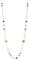 Lange Gold Perlenkette Damen Boho Halskette Gold mit Perlen Modeschmuck Kette Lang Geschenke für Mama(Light Brown)