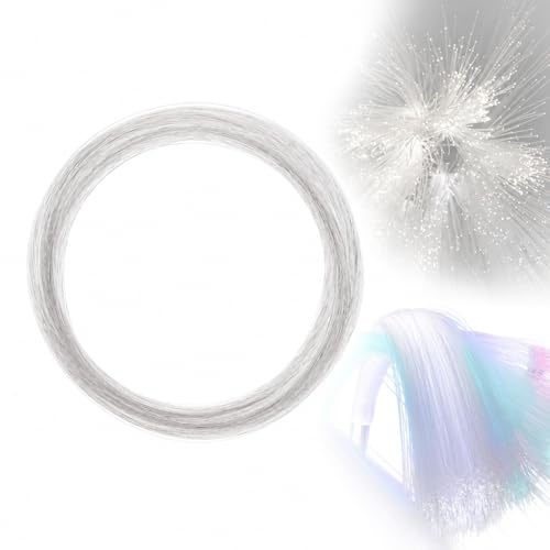 Gadpiparty End Glow Pmma Cavo in fibra ottica, 0,75 mm/0. 3 100m/328ft Bianco Filo di fibra ottica, Impermeabile Stella Plafoniera per Casa Fai Da Te Soffitto Hotel Cinema Decorat Commerciale