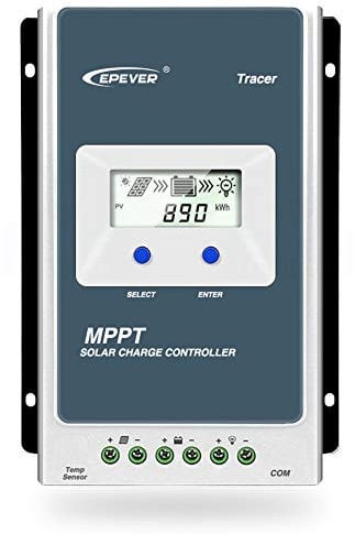 EPEVER 30A MPPT Solarladeregler Solarmodul Solarpanel TracerAN Serie mit 12 V/24 V DC automatisch identifizieren von System Spannung (30 A)