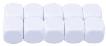LianShi 22MM gerundetes leeres sechs mit Seiten versehenes Würfel-Unterricht verursachte Sesources Spiel, das Plastikwürfel Vier Farben wählt