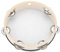 Musfunny Tamburin 20 cm für Kirche Hand Trommel Handgehaltenes Tambourine Schlagzeugglocke Birke Metallschellen Percussion musikalisches Lerninstrument für KTV, Party, Spiele (20 cm, 8 Zoll)