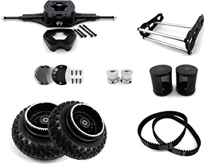 Komponenten für Mountain Skateboard Ohne Motor Offroad Skateboard Riemenantrieb Motorhalterung LKW mit Schutzabdeckung (Kit 2)
