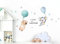 Little Deco Wandtattoo Kinderzimmer Mädchen Junge Deko Wandsticker Baby Tiere Ballons Spielzimmer Sterne Spruch sei wild Wandbild selbstklebend für Kinder DL212-39